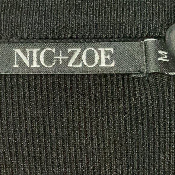 NWT black wrap sweater dress Nic + Zoe, size Medium - Picture 9 of 12